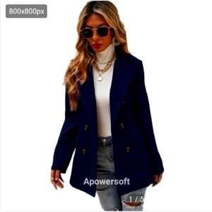 Vintage double breasted wool blazer